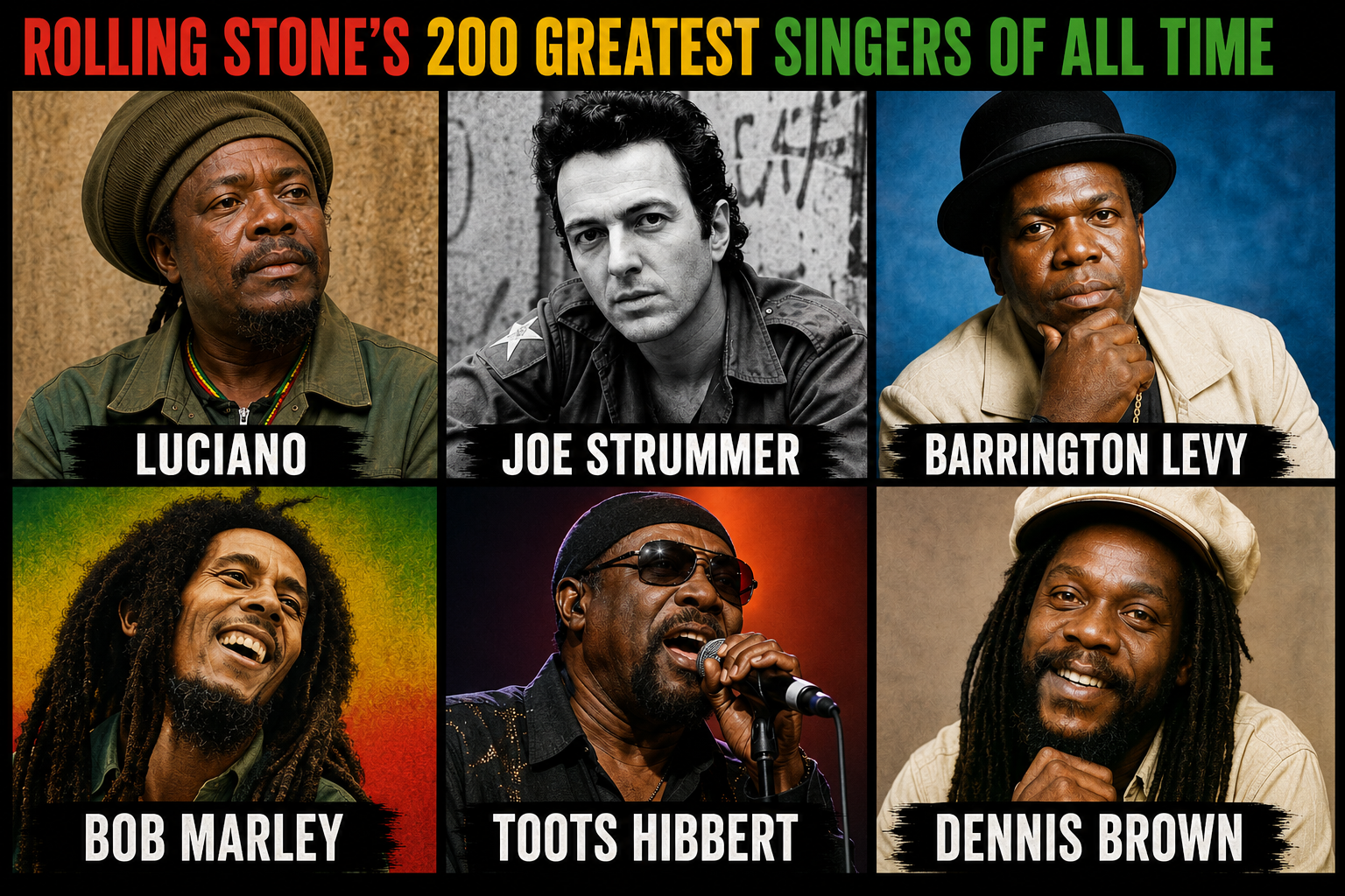 Reggae Legends Make Rolling Stone's List of the 200 Greatest Singers of All Time